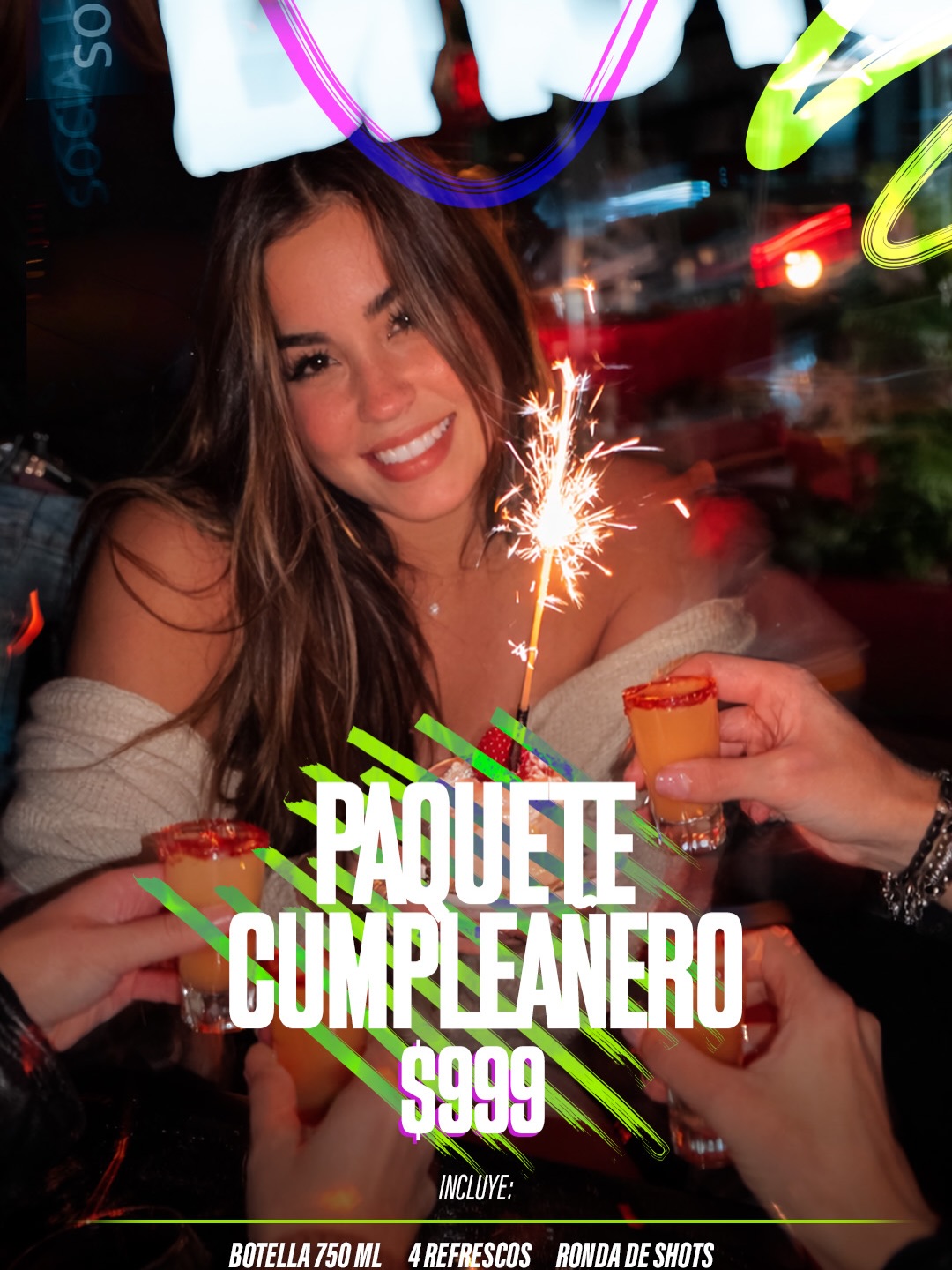 Tacos de arrachera con fries y cerveza